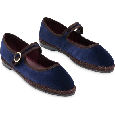 Flabelus Dede Mary Jane Flat In Azul
