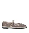 Flabelus Embellished Mae Mary Janes In Gray