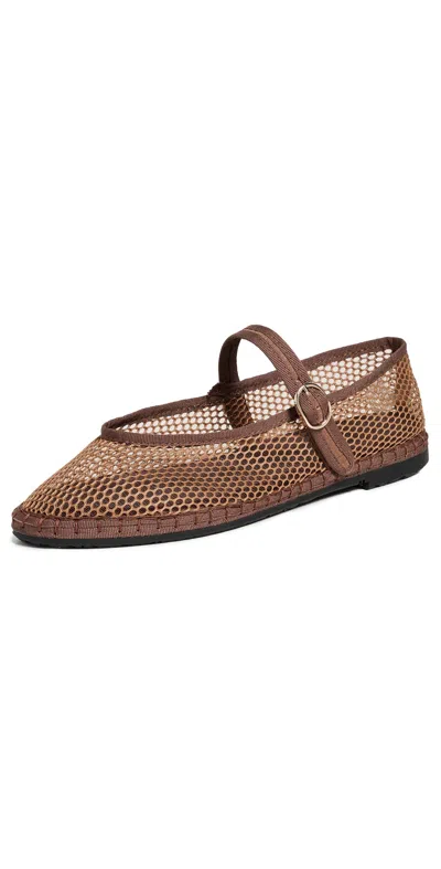 Flabelus Isabella Mesh Flats Brown