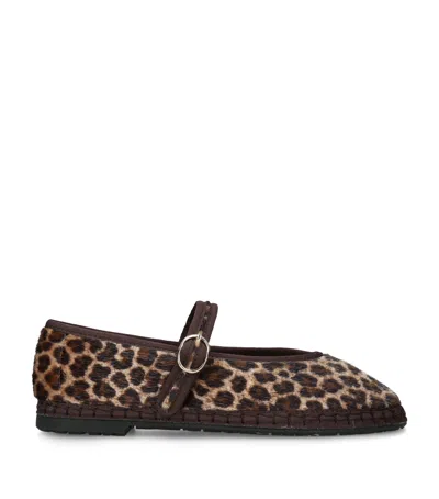 Flabelus Leopard Print Pierre Mary Janes In Multi
