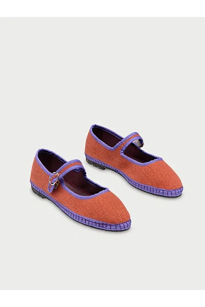 Flabelus Linen Mary Jane Flat In Dartagnan, Women's At Urban Outfitters In Brown