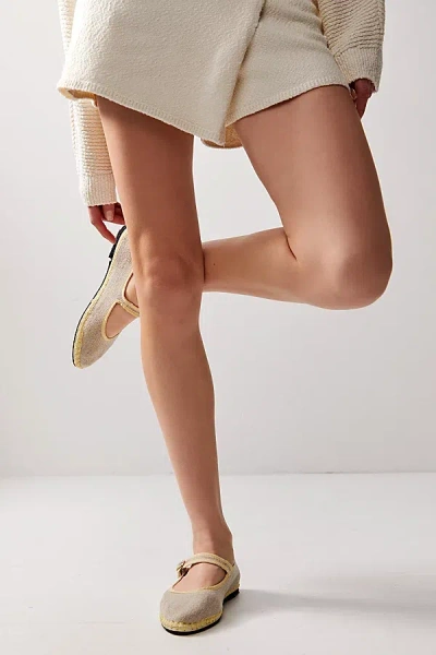 Flabelus Linen Mary Jane Flat In Imelda, Women's At Urban Outfitters