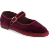 Flabelus Lucrecia Mary Jane Flat In Granate
