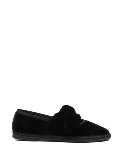 Flabelus Lyra Bow-detail Ballet Flats In Multi