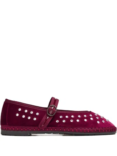 Flabelus Mae Stud-embellished Ballet Flats