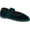 Flabelus Mafalda Leonor Mary Jane Flat In Green
