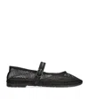 Flabelus Isabella Mesh Ballet Flats In Black