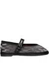Flabelus Pierre Jasmine Buckle-strap Ballet Flats In Black