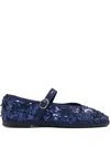 Flabelus Pierre Sequins Buckle Espadrilles In Blue