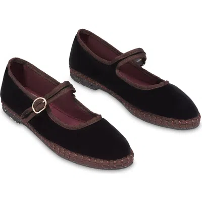 Flabelus Sethe Mary Jane Flat In Black