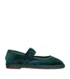 Flabelus Velvet Mafalda Espadrilles In Green