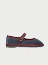 Flabelus Georgina Mary Jane Flat In Grey
