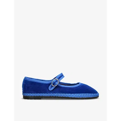 FLABELUS WOMENS FLABELUS OE SINGLE-STRAP COTTON MARY JANE FLATS