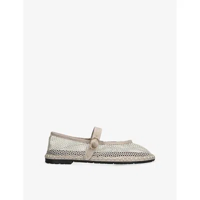 FLABELUS WOMENS ISABELLA MESH BALLET FLATS BLUSH EUR 40 / 7 UK