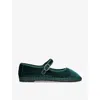 Flabelus Costello Ballerina Flats In Green