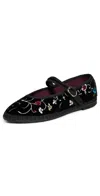 Flabelus X Sea Nyc Priscilla Mary Jane Flats Priscilla In Black