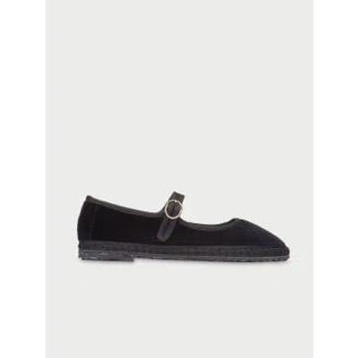 Flabelus Womens Dark Green Mafalda Scrunched-strap Cotton-velvet Ballet Flats In Antonia