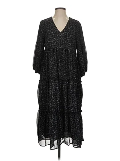 Pre-owned Flag & Anthem Casual Dress In Black