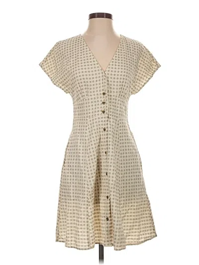 Pre-owned Flag & Anthem Casual Dress In Tan