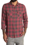 Flag And Anthem Dobbins Buffalo Check Regular Fit Shirt In Red/black