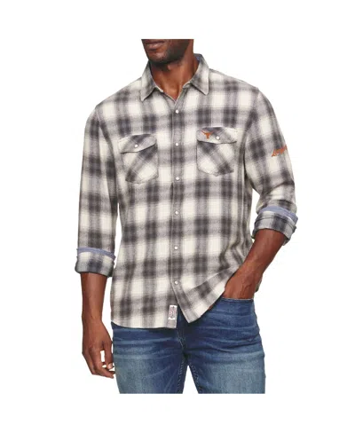 Flag & Anthem Flag Anthem Men's Dierks Bentley Cream Texas Longhorns Alma Vintage Long Sleeve Button-up Flannel Sh In White