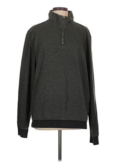 Pre-owned Flag & Anthem Long Sleeve Top Gray Turtleneck Tops