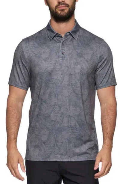 Flag And Anthem Montauk Botanical Performance Polo In Grey Combo