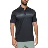 Flag And Anthem Peoria Ombré Stripe Performance Polo In Black Combo