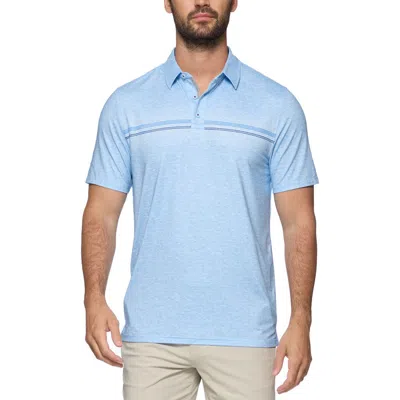 Flag And Anthem Peoria Ombré Stripe Performance Polo In Light Blue Combo