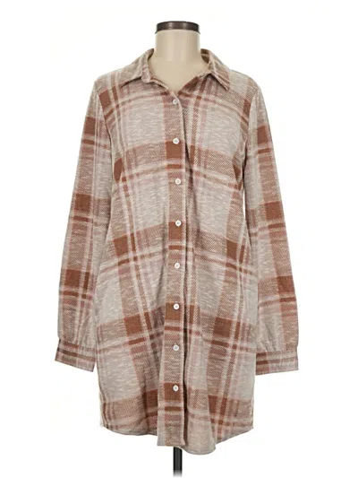Pre-owned Flag & Anthem Poncho In Brown