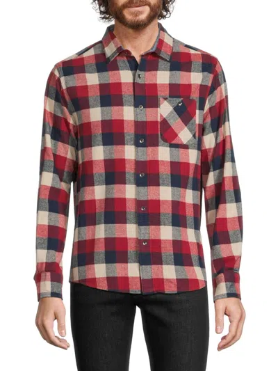 Flag & Anthem Men's Atwater Checked Shirt In Red Multi