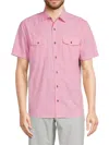 Flag & Anthem Men's Cullman Flap Pocket Shirt In Pink