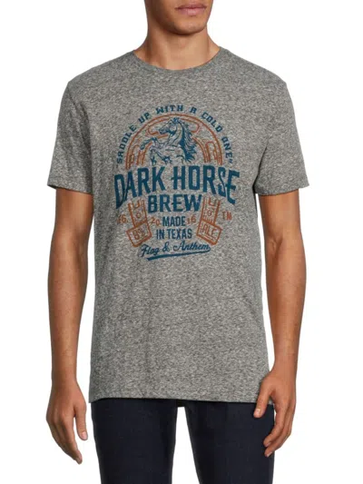 Flag & Anthem Men's Dark Horse Logo Heathered Tee In Grey