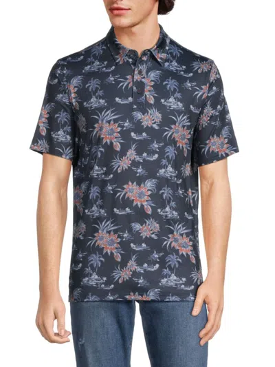 Flag & Anthem Men's Rehoboth Mixed Print Polo In Black Combo