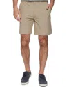 Flags & Anthem Bamboo Zip Shorts In Khaki In Neutral