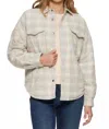 Flags & Anthem Bellaire Quilted Overshirt In Beige In Nude