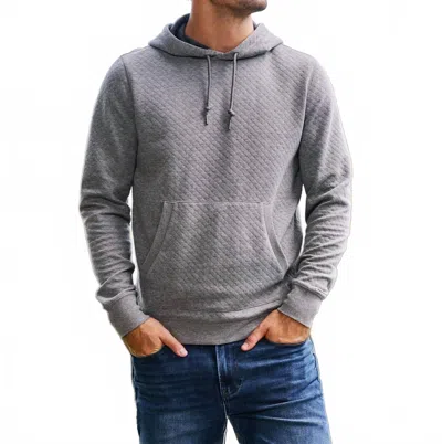 Flags & Anthem Bradner Super-soft Quilted Hoodie In Grey Heather In Gray