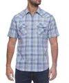 Flags & Anthem Brentwood Short Sleeve Vintage Western Shirt In Blue Combo In Multi