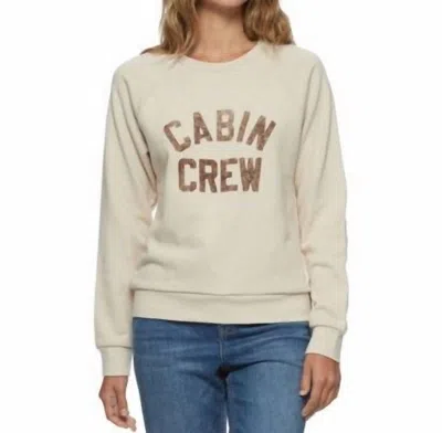 Flags & Anthem Cabin Crew Sweatshirt In Cream In White