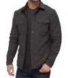Flags & Anthem Chapin Flannel Lined Quilted Jacket In Charcoal In Pink