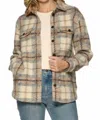 Flags & Anthem Chatom Knit Shacket In Tan/brown/black In Multi