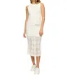 Flags & Anthem Twofer Sweater Midi Dress In Cream In White