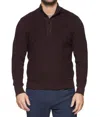 Flags & Anthem Denver Mockneck Sweater In Maroon
