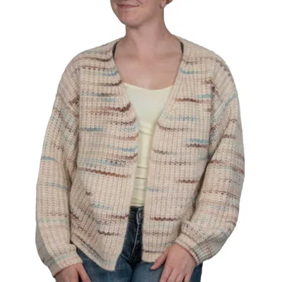 Flags & Anthem Dorset Balloon Sleeves Cardigan In Multicolor In Neutral