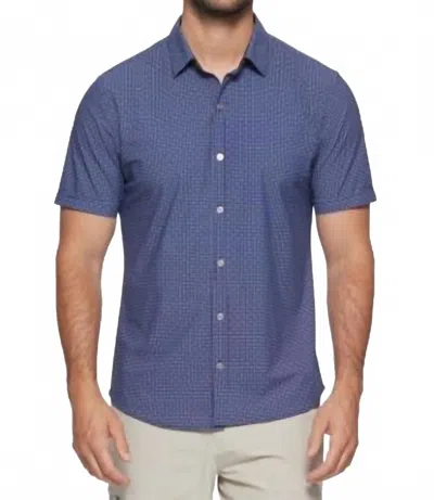 FLAGS & ANTHEM DRASCO SHORT SLEEVE PERFORMANCE COMMUTER IN NAVY