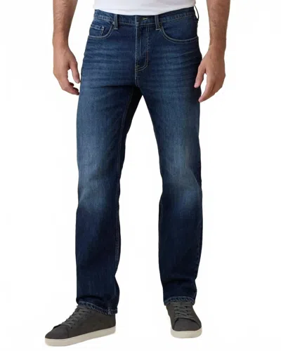 Flags & Anthem Everette Nashville Straight Jeans In Medium Wash In Blue