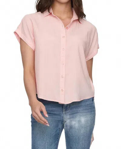 Flags & Anthem Frannie Dolman Shirt In Coral In Pink