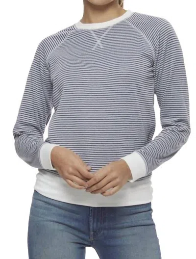 Flags & Anthem Frannie Long Sleeve Tee In Navy In Blue