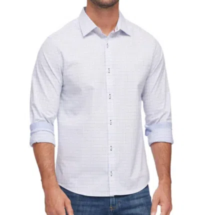 Flags & Anthem Gridley Long Sleeve Performance Icon Shirt In White