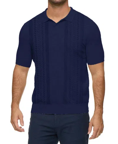 Flags & Anthem Grove Sweater Polo In Navy In Blue